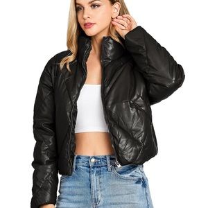 Soho Faux puff black 🖤jacket !
